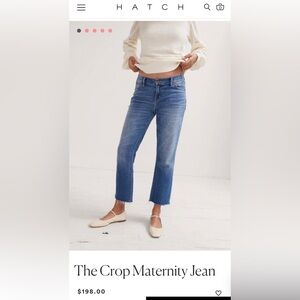 HATCH “The Crop” Maternity Jean